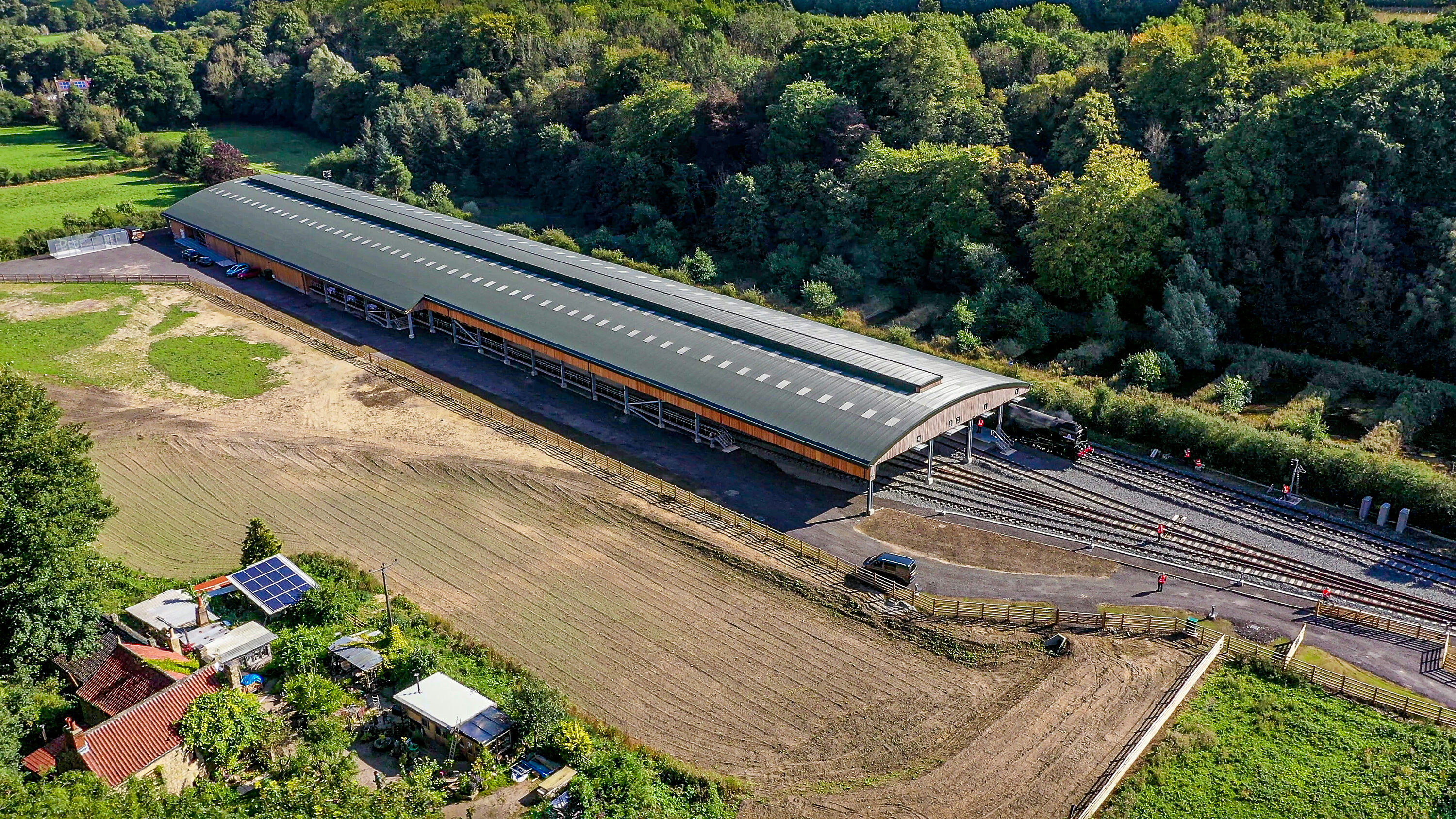 Carriage Stable Drone Angle 1