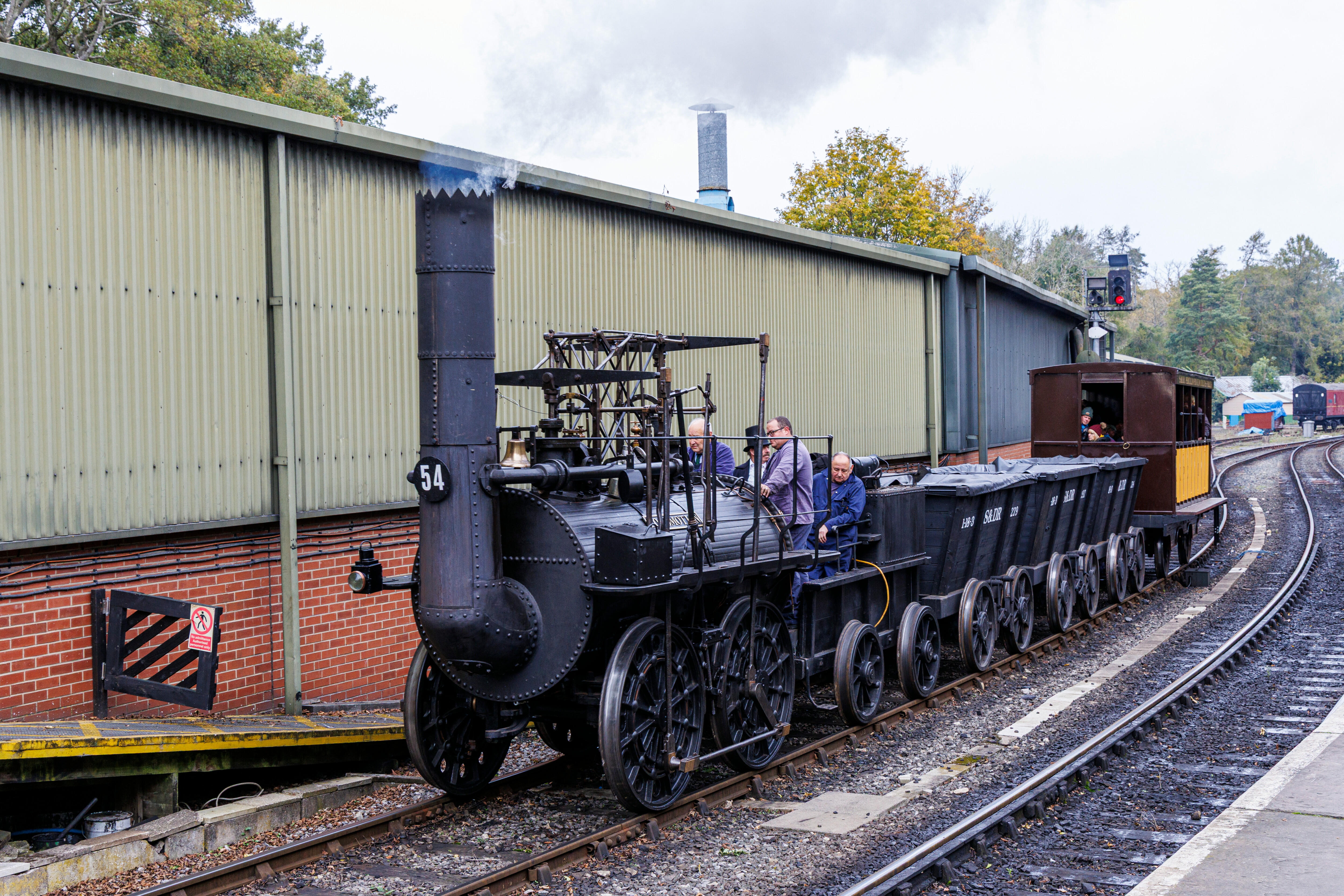 Replica Locomotion No. 1 at Pickering Station