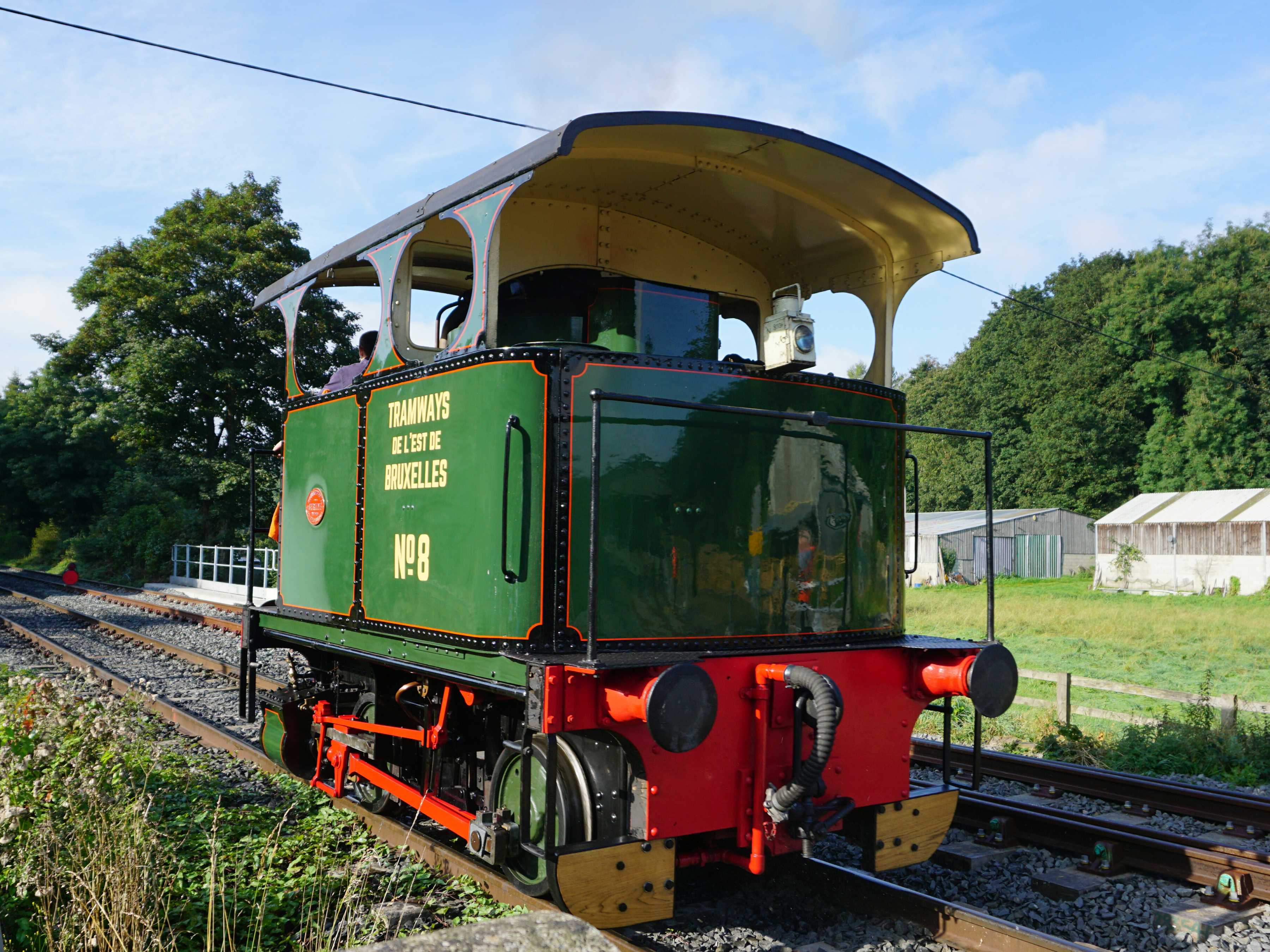 Little steam tram Lucie.