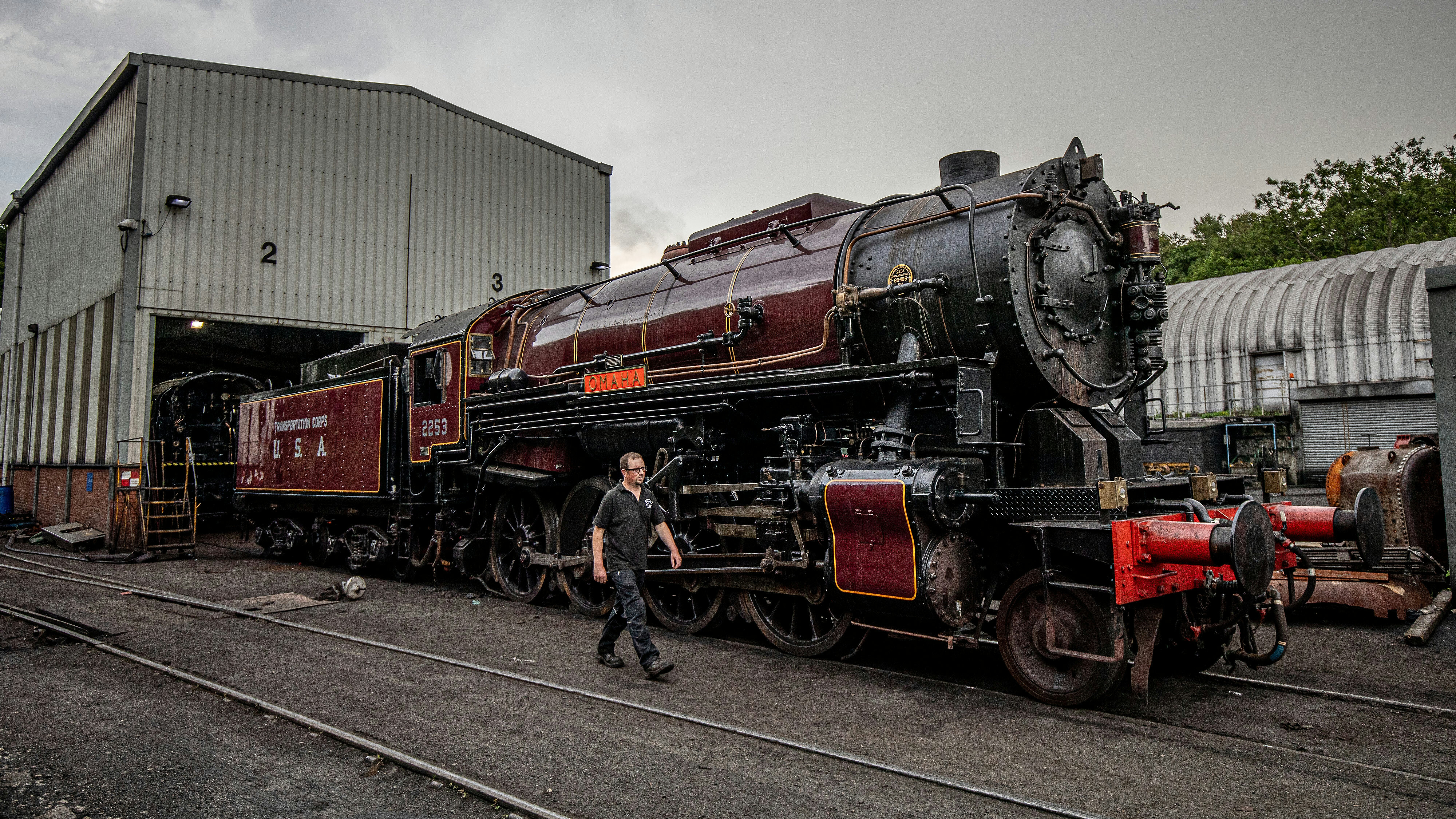 No. 2253 Omaha at Grosmont MPD.