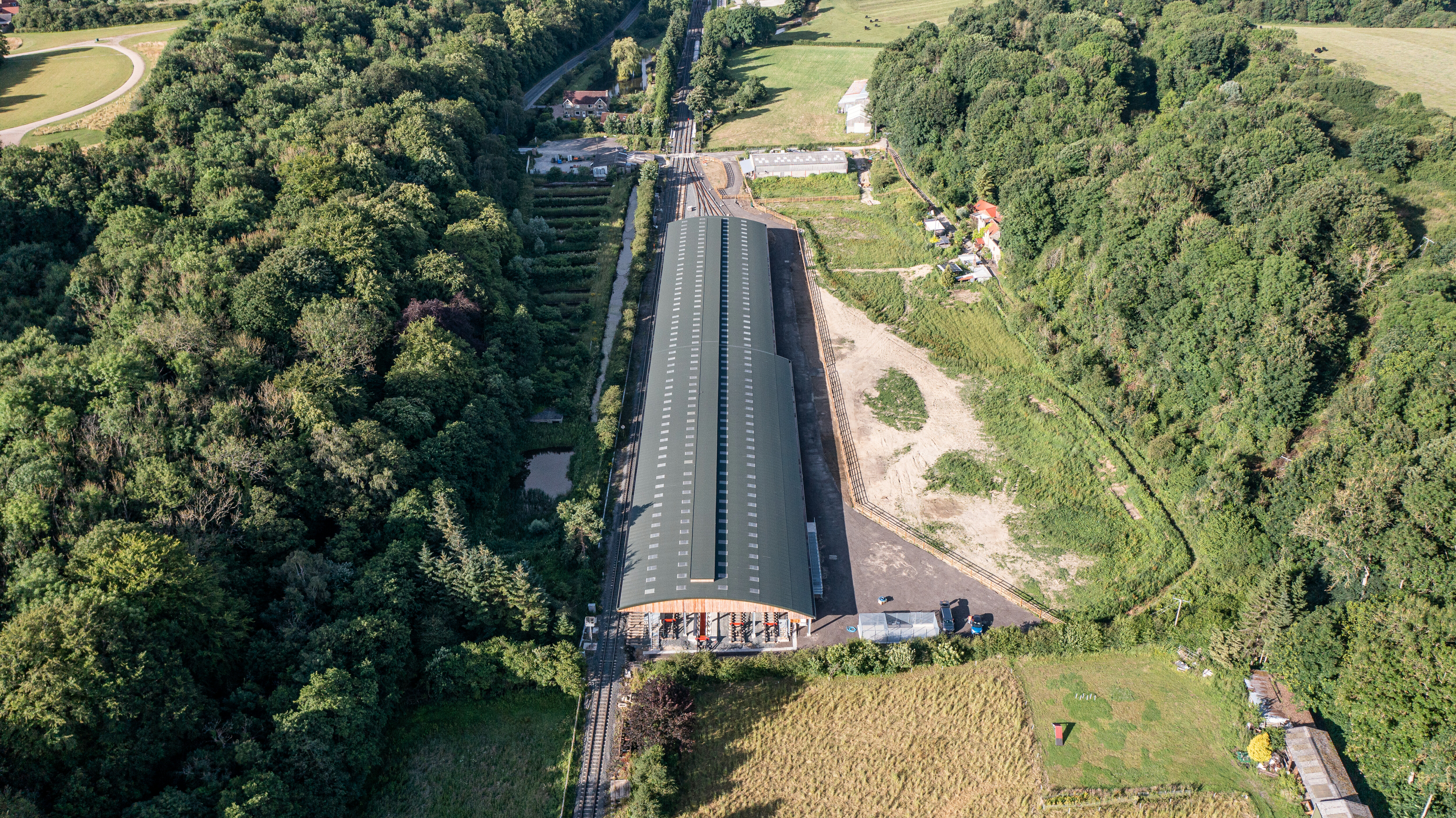 Carriage Stable Drone Angle 3