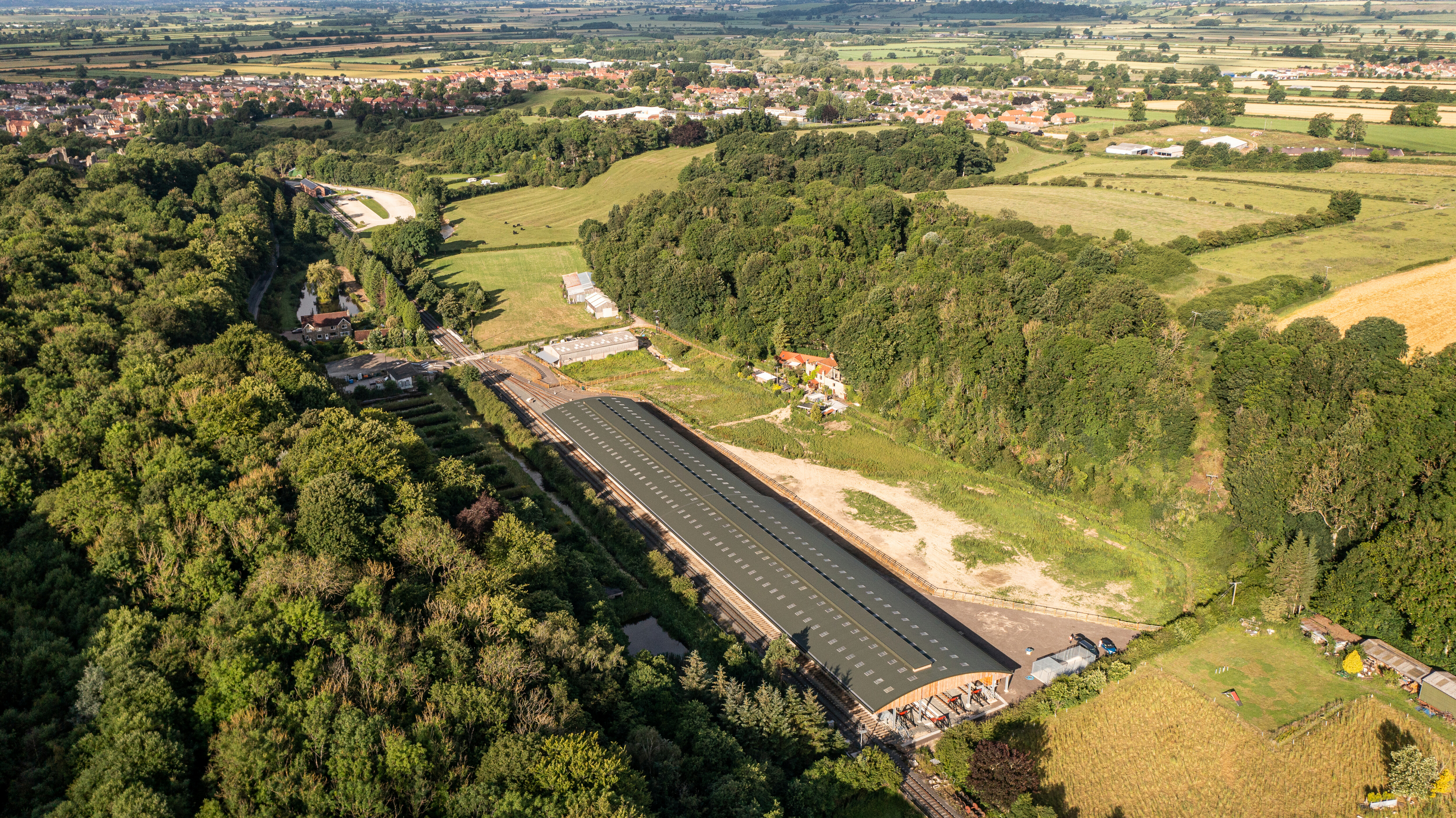 Carriage Stable Drone Angle 2
