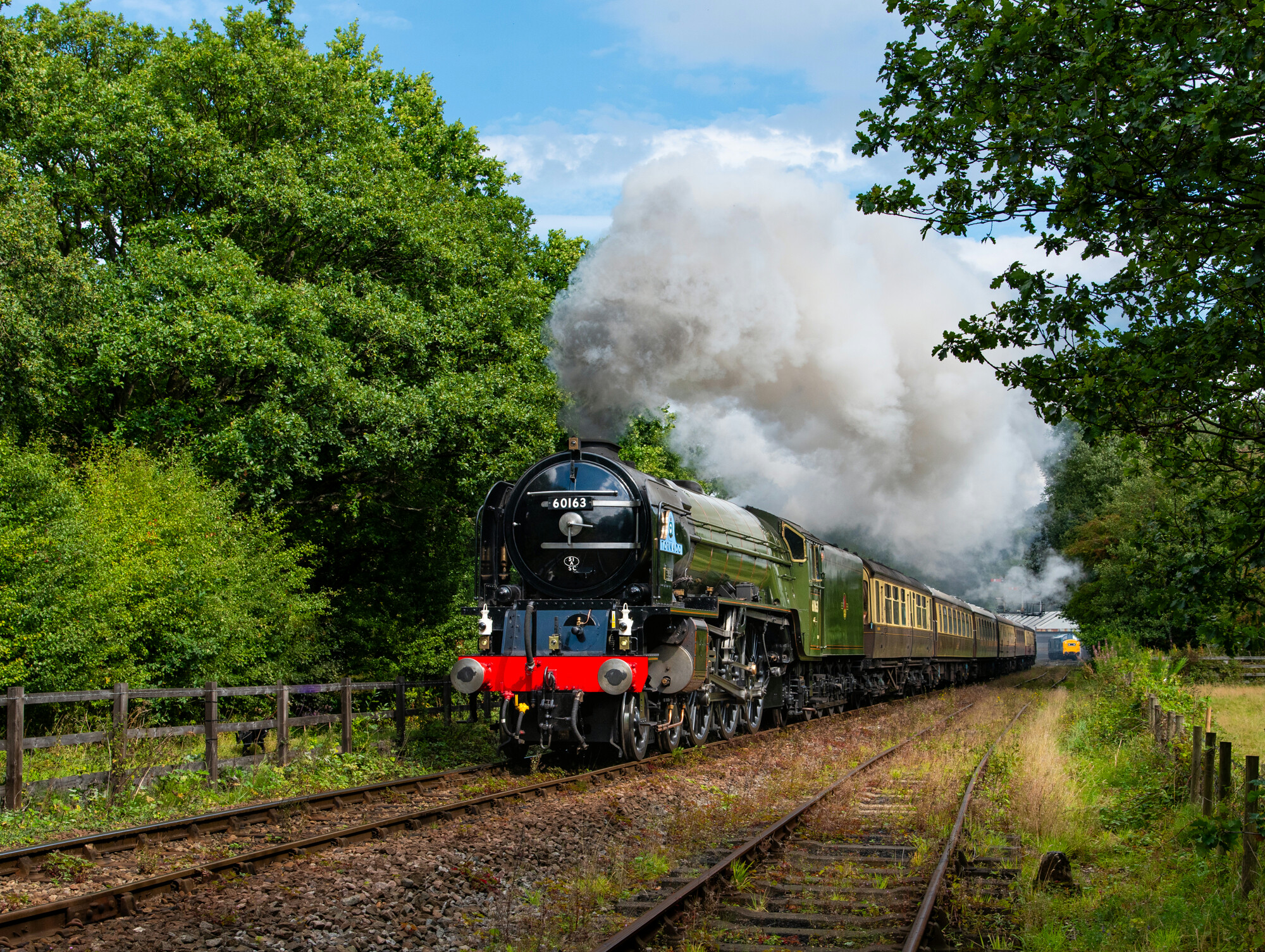 No. 60163 Tornado leaving Grosmont.