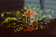 The highly decorative Pullman coat of arms on the outside of Car 79.
